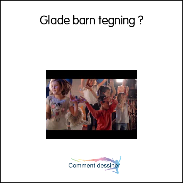 Glade barn tegning